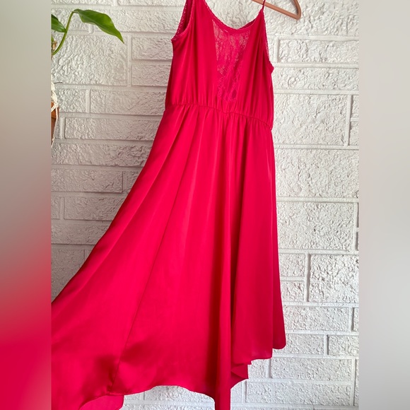 Vintage Red Silk Dress - Picture 9 of 9